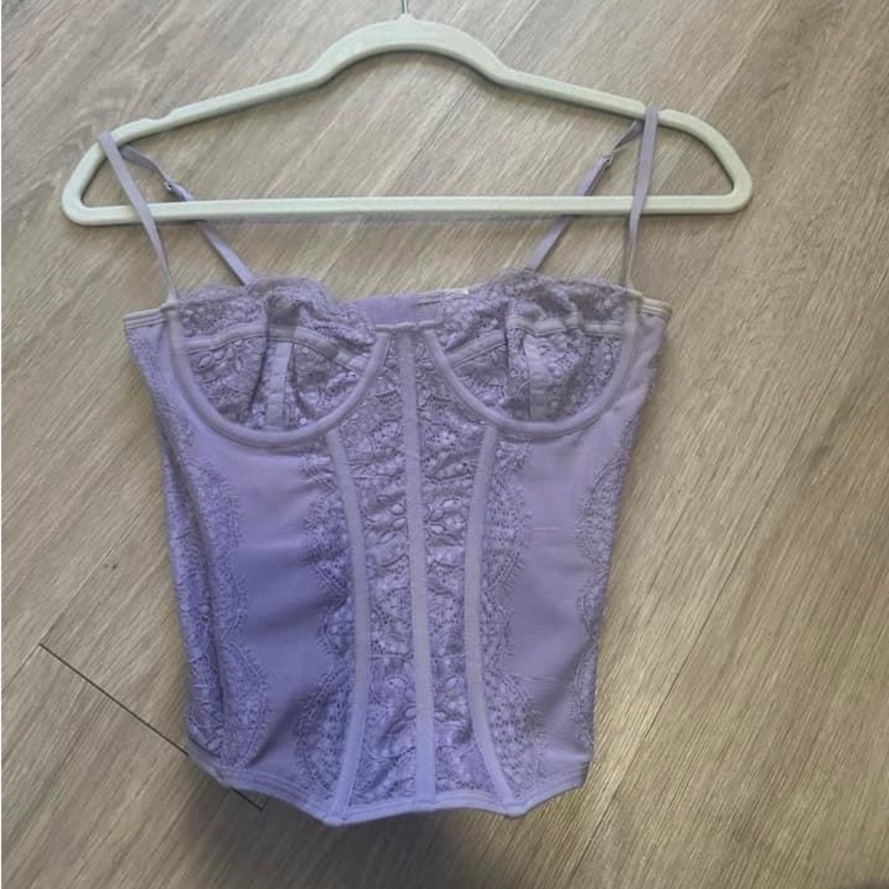 Urban Outfitters modern love corset in purple